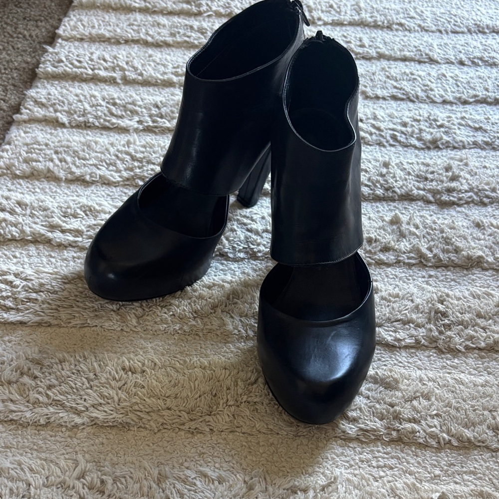 Loeffler Randall Black Heeled Boots
